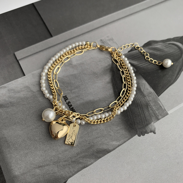 Love Pearl Bracelet Women's Design Heart-shaped Bracelet Temperament Fashion Bracelet