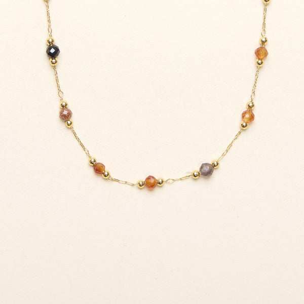 Natural Stone Bobble Necklace