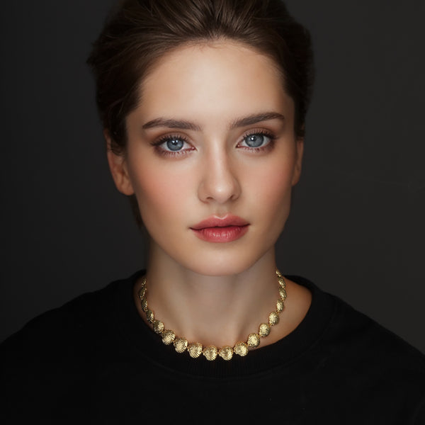 Summer beach holiday style shell 18k gold-plated cross-border European and American independent station hot-selling necklace female jewelry wholesale